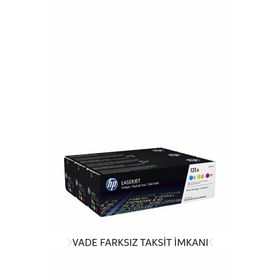 HP 131A U0SL1AM 3 Lü Paket Mavi Kırmızı Sarı Toner