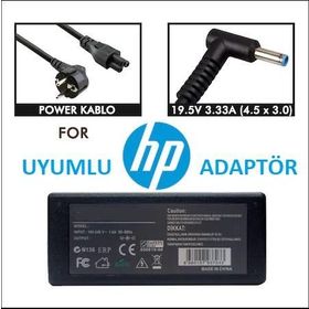 HP 15-AY123NT 1GL92EA 15-AY127NT 1JN96EA 19.5V Uyumlu Laptop Adaptör