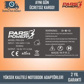 HP 15-BS004NT 15-BW011NT 15-RA011NT Uyumlu Notebook Adaptör