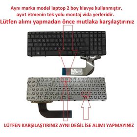 HP 15-R009ST Siyah Klavye