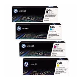 HP 201A CF400A-CF401A-CF402A-CF403A M252dw Orjinal Toner 4'lü Set