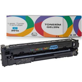 HP 201A-CF401A Mavi Muadil Toner