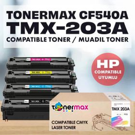 HP 203A CF540A Color Laserjet M280NW Muadil Toner Set