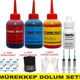 HP 22 Uyumlu Renkli Kartuş Dolum Seti