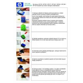 HP 22 Uyumlu Renkli Kartuş Dolum Seti