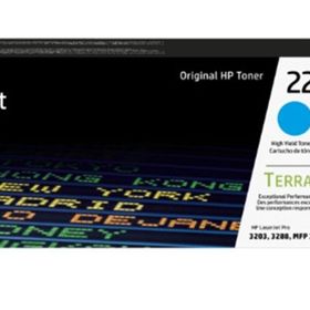 HP 222X-W2221X Mavi Yüksek Kapasiteli Orijinal Toner