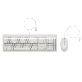 HP 225 AW5S6AA Beyaz Kablolu Klavye Mouse Seti