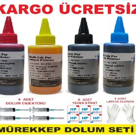 HP 2620 2630 2632 4x100 ml Uyumlu Kartuş Mürekkep Dolum Seti