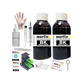 HP 2620 2630 2632 Siyah 2x100 ml Uyumlu Kartuş Mürekkep Dolum Seti