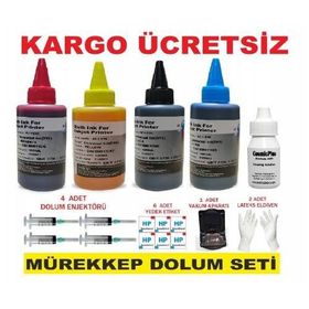HP 2633 2634 3720 2x100 ml (hp Uyumlu Kartuş Mürekkep Dolum Seti