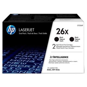 HP 26X CF226XF Siyah Yüksek Kapasiteli Orijinal 2'li Toner Set