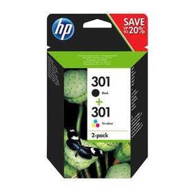 HP 301-N9J72AE 2'li Paket Orijinal Siyah ve Renkli Kartuş