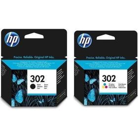 HP 302-F6U65AE 2'li Siyah ve Renkli Kartuş Seti
