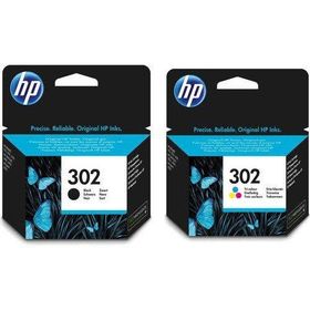 HP 302-F6U65AE 2'li Siyah ve Renkli Kartuş Seti