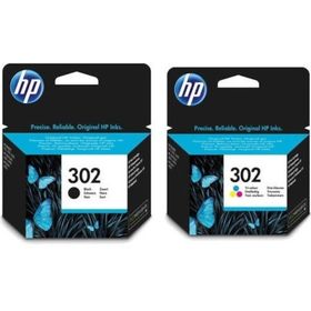 HP 302-F6U65AE 2'li Siyah ve Renkli Kartuş Seti