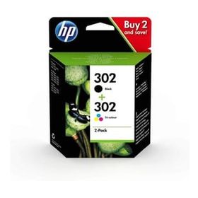 HP 302-F6U65AE 2'li Siyah ve Renkli Kartuş Seti