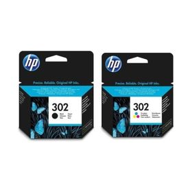 HP 302-F6U65AE 2'li Siyah ve Renkli Kartuş Seti