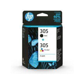 HP 305 2-Pack Tri-Color-Black Original Ink Cartridge