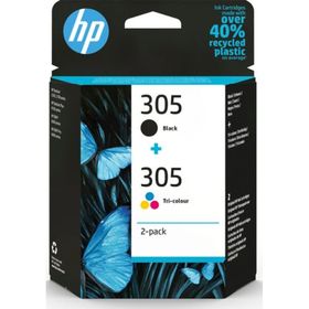HP 305 2-Pack Tri-Color-Black Original Ink Cartridge