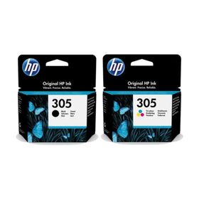 HP 305 Siyah ve Renkli 2'li Kartuş Seti