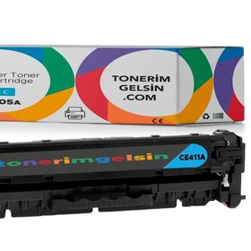 HP 305A-CE411A Mavi Muadil Toner