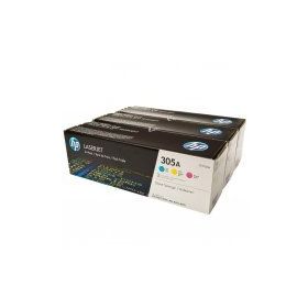 HP 305A Mavi-Kırmızı-Sarı CF370AM CE411A-CE412A-CE413A 3'lü Takım Toner