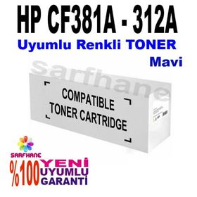 HP 312A-CF381A Mavi Muadil Toner