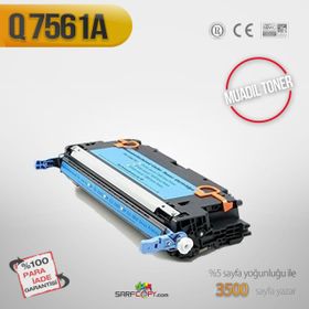HP 314A-Q7561A Mavi Muadil Toner