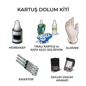 HP 351 Uyumlu Renkli Kartuş Dolum Seti