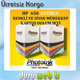 HP 3545 Uyumlu Renkli Kartuş Dolum Seti