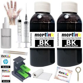HP 3730 3732 3733 Siyah 2x100 ml Uyumlu Kartuş Mürekkep Dolum Seti