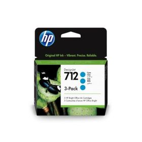 HP 3ED77A Mavi 712 29 Ml 3 Packs Genıs Format Murekkep Kartusu Hp