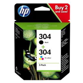 HP 3JB05AE 304 Orijinal Siyah ve Renkli Kartuş Seti
