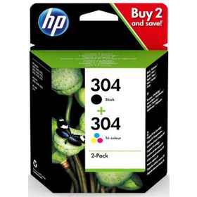HP 3JB05AE 304 Siyah Combo 2'li 120 Sayfa Kartuş