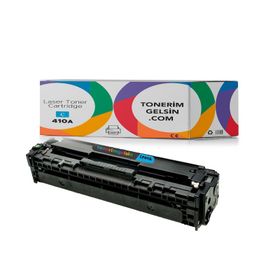 HP 410A-CF411A Mavi Muadil Toner