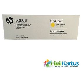 HP 410XC CF412XC Sarı Toner