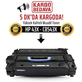HP 43X-C8543X Muadil Toner