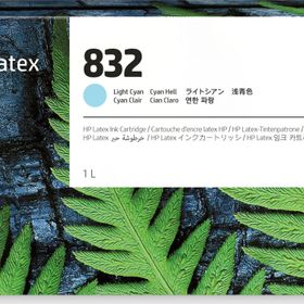 HP 4UV79A 832 Mavi 1 lt Light Cyan Latex Orijinal Mürekkep Kartuşu