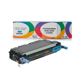 HP 502A-Q6471A Mavi Muadil Toner
