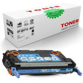 HP 502A-Q6471A Mavi Muadil Toner