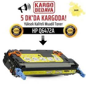 HP 502A-Q6472A Sarı Muadil Toner