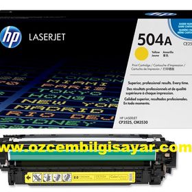 HP 504A-CE252A Sarı Orijinal Mavi Kutu C Grade Toner