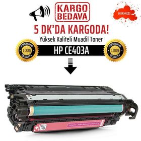 HP 507A-CE403A Kırmızı Muadil Toner