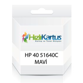 HP 51640C 40 Mavi Muadil Kartuş