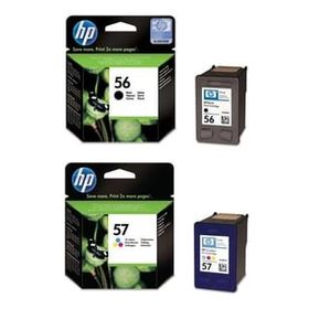 HP 56 + 57 C6656AE C6657AE Siyah ve Renkli Orijinal Kartuş Seti