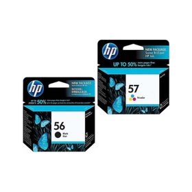 HP 56 + 57 C6656AE C6657AE Siyah ve Renkli Orijinal Kartuş Seti