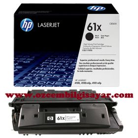 HP 61X-C8061X Siyah Yüksek Kapasiteli Orijinal Toner