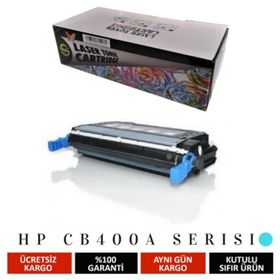 HP 642A-CB401A Mavi Muadil Toner
