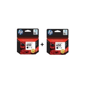 HP 650 Siyah 2'li Set Kartuş