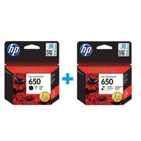 HP 650 Siyah-Renkli Kartuş Seti